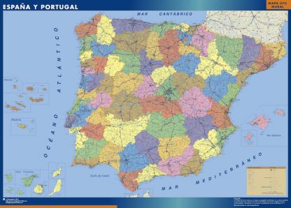 Carte Espagne Provinces Geante Impression Numerique Cartes France Et Monde Geantes