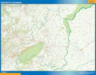 Carte des districts du #Portugal